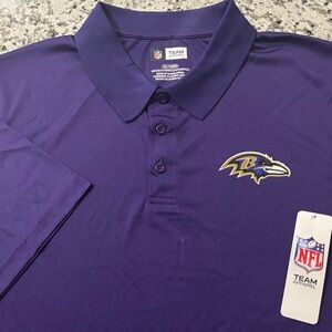 NEW Men’s NFL BALTIMORE RAVENS Golf Polo Shirt Sz XL